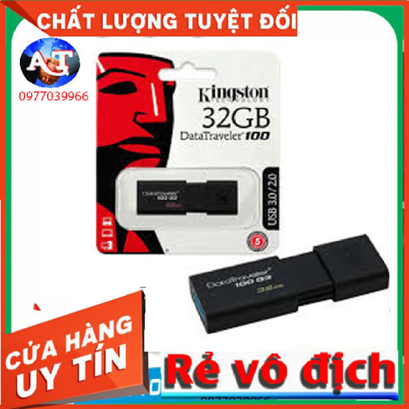 Bảng giá [TRỢ GIA] USB Kingston 32GB 3.0 DT100G3 Phong Vũ