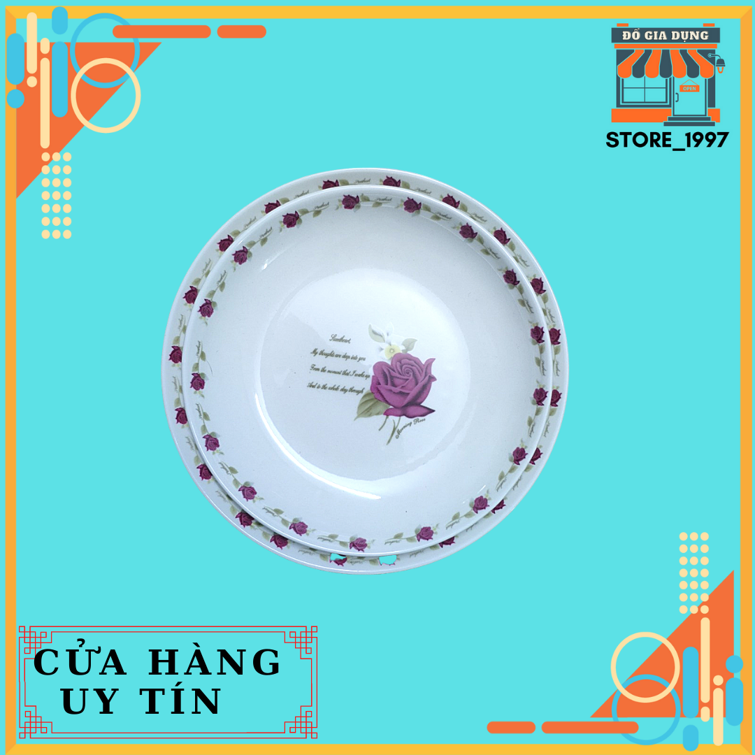 Đĩa Sứ Hoa Hồng Nhật Bản Cao Cấp