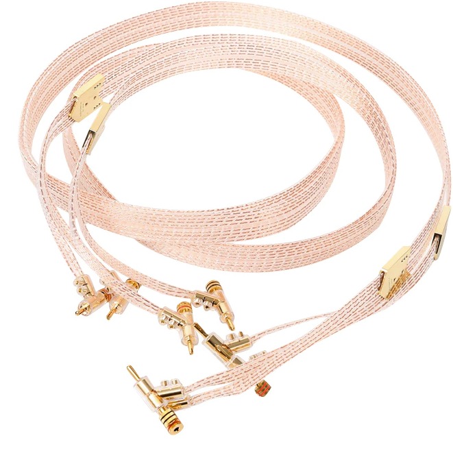 [Trả góp 0%]1 Cặp 02 Dây Loa Hifi Audiomeca SP-2608 POCC Dây Dẫn Bằng Đồng Mạ Vàng Jack Bắp Chuối - Hàng Nhập Khẩu