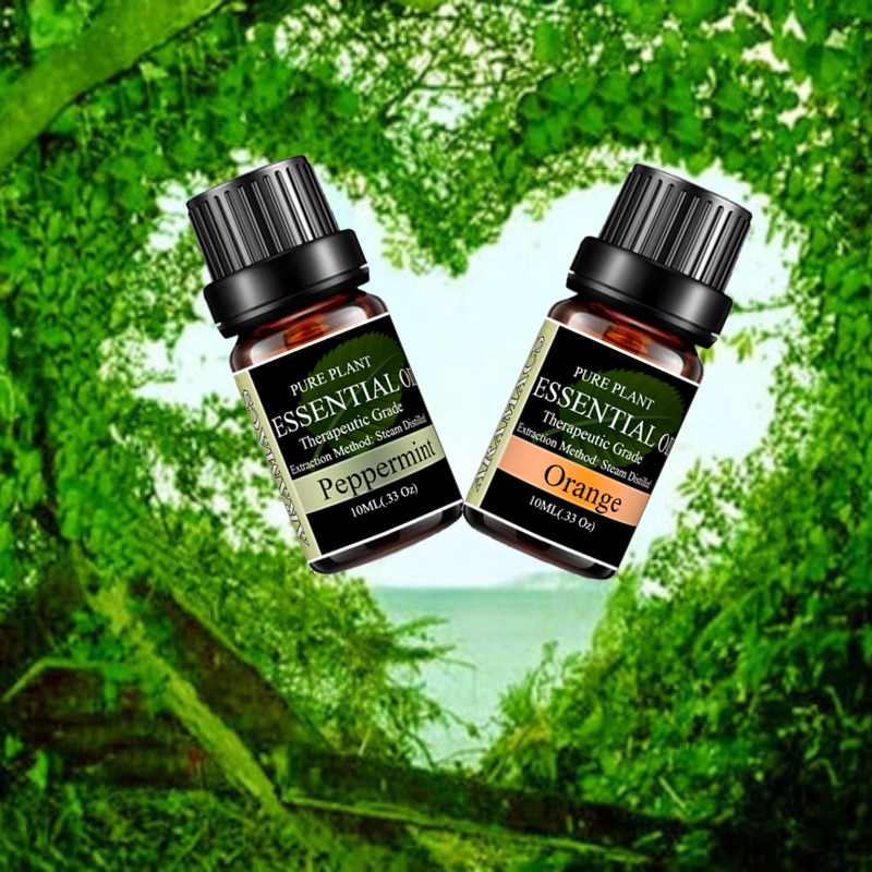 Peppermint Essential Oil , Sweet Orange Essential Oil
