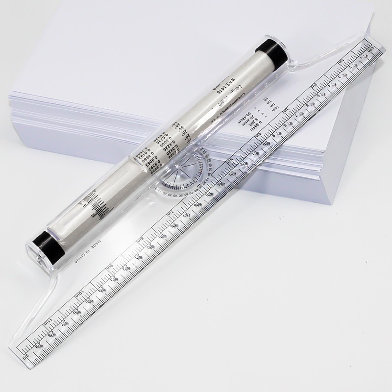Thước kỹ thuật, thước lăn, rolling ruler đa năng (30cm, 20cm)