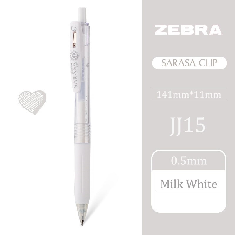 Bút gel zebra sarasa clip ngòi 0.5mm đủ màu