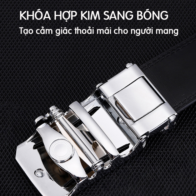 Thắt lưng nam da thật phong cách Hàn Quốc họa tiết độc đáo – DN04