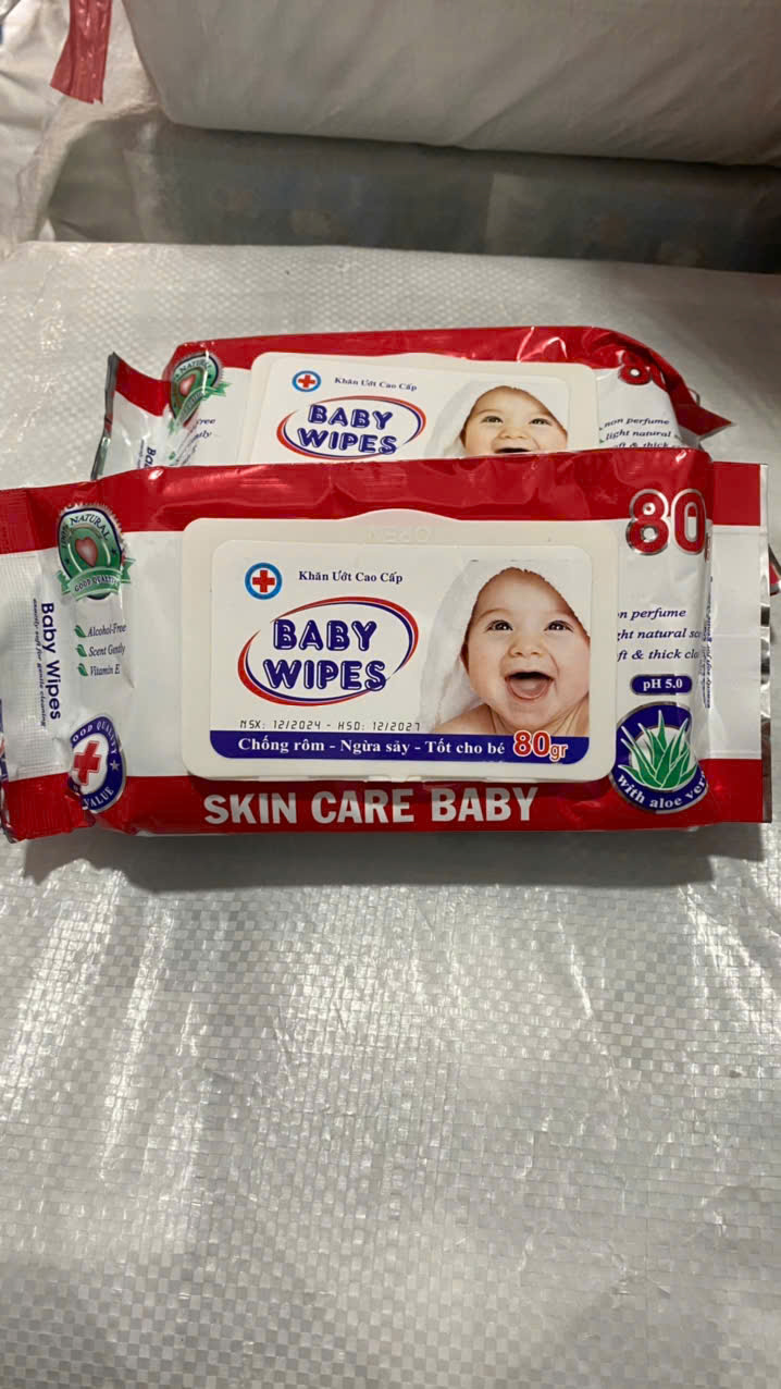 KHĂN ƯỚT BABY WIPES 80GRAM