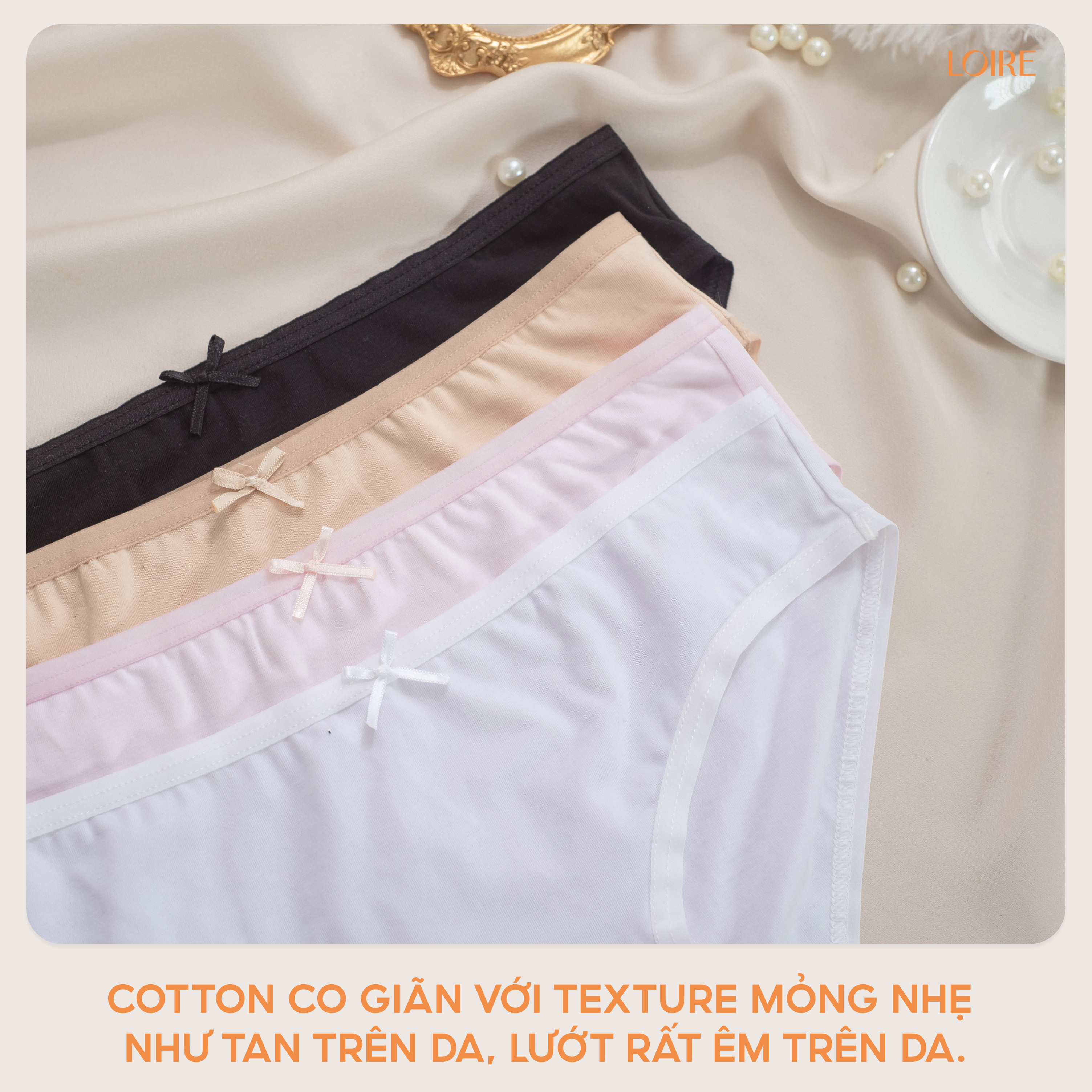 Quần Lót Cotton Cơ Bản Loirechic QLBK16