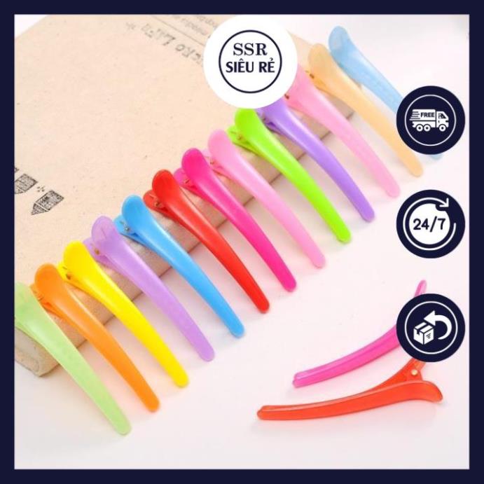Bộ 5 kẹp tóc mỏ vịt đủ màu giao ngẫu nhiên