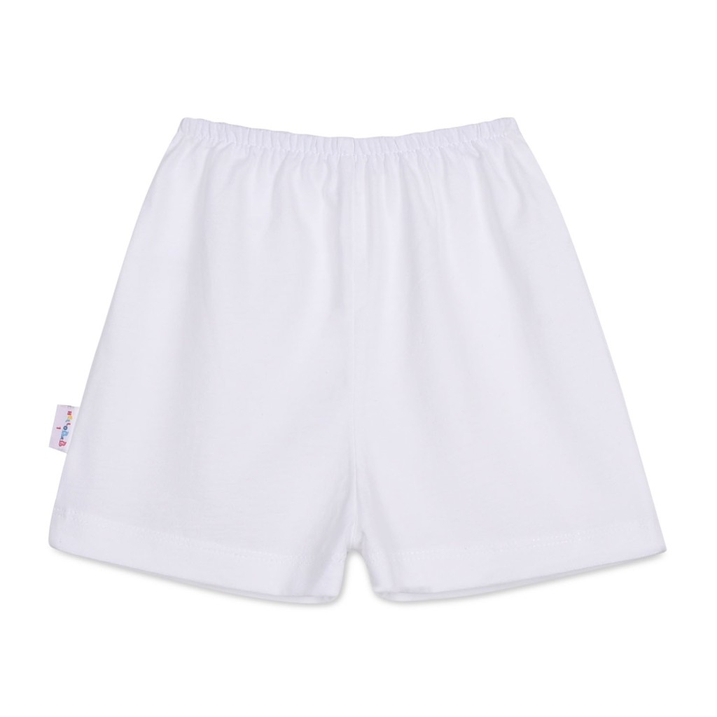 Size bé 6-35kg quần ngắn trắng hello bb ql0050 - hello b&b cotton tự nhiên 100% mềm mịn mát | mẹ và bé kiddy and mommy