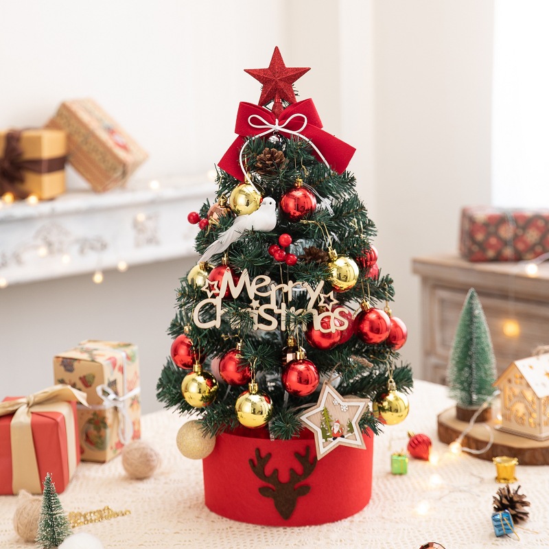 Cây thông để bàn trang trí giáng sinh, noel dễ thương 45cm/60cm