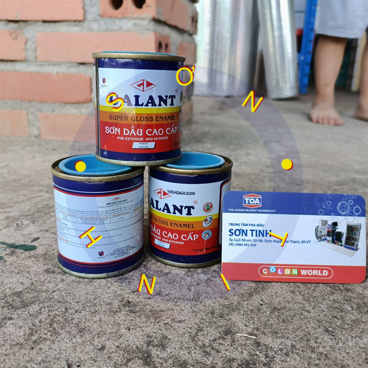 SƠN DẦU GALANT MÀU Xanh lam 70ML sơn trên gỗ sắt thép tôn bê tông