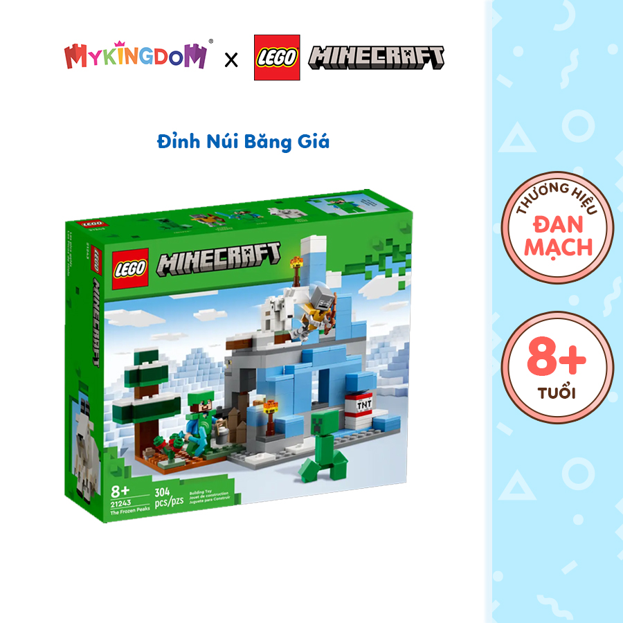 Đồ chơi lắp ráp lego minecraft đỉnh núi băng giá 21243