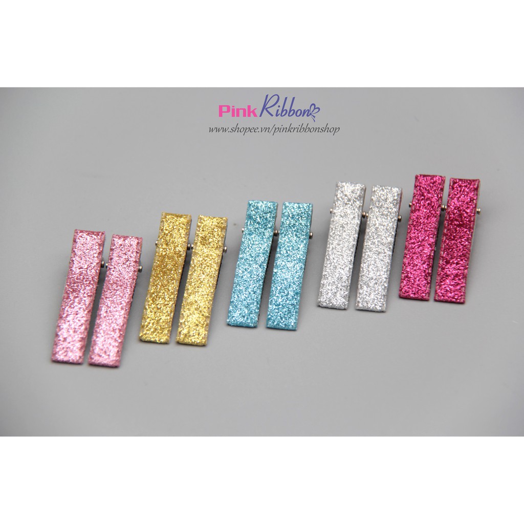 SET 2 CÁI - Kẹp cá sấu bọc nhũ
