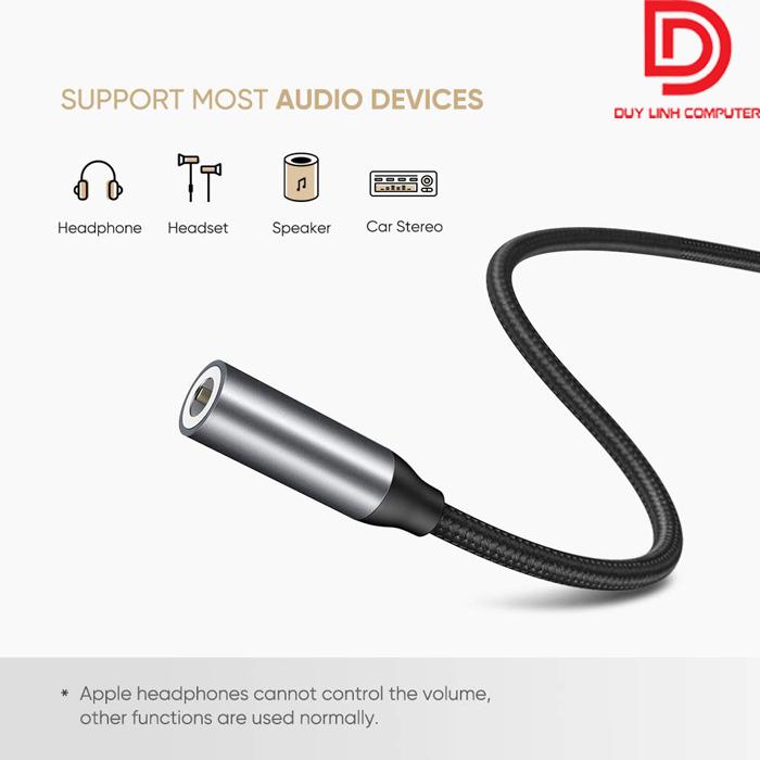 Cáp USB Type C to 3.5mm Ugreen 30632 chính hãng