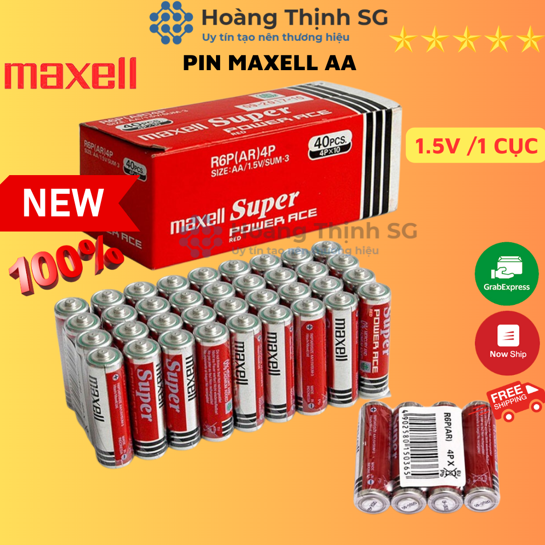 Hộp 40 Viên Pin AA (2A) Maxell, pin tiểu AAA (3A) Maxell Super Power ...