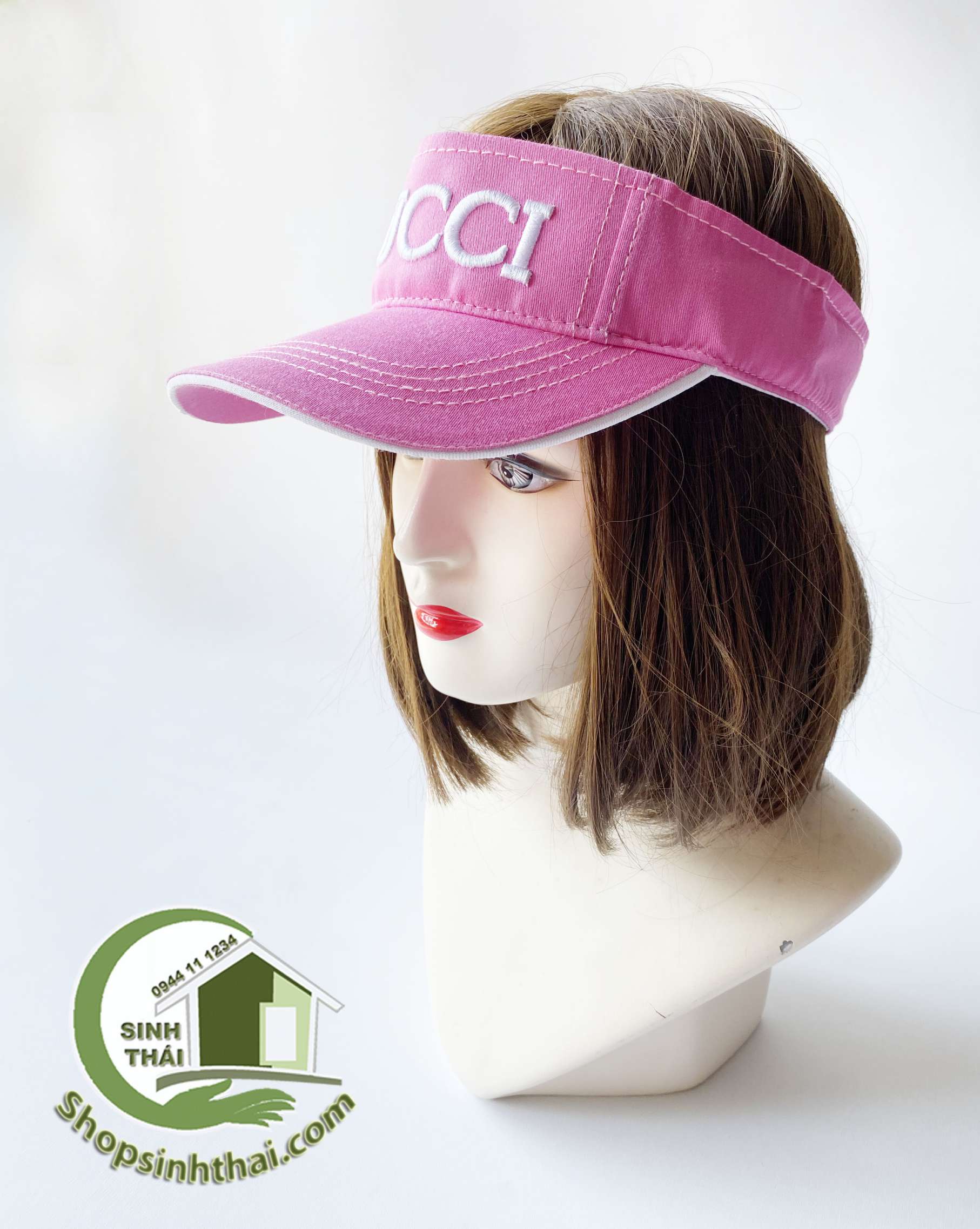Nón kết lưỡi trai hở đầu viền nhỏ kiểu mới màu hồng