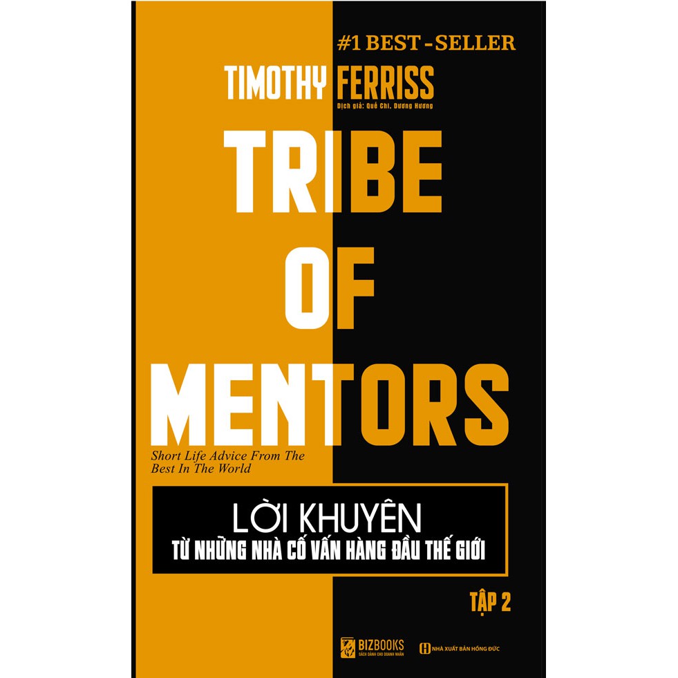 Sách - lời khuyên từ những nhà cố vấn hàng đầu thế giới – tribe of mentors + tặng kèm booksmart