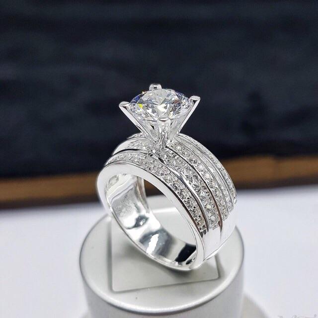 Nhẫn nữ vàng, nhẫn nữ mạ vàng thật cao cấp dát xoàn đá pha lê sáng lấp lánh lung linh đính đá hột cao sang trọng xinh đẹp thiết kế thời thượng đẳng cấp  - Đeo đi tiệc cực sang chảnh quí phái