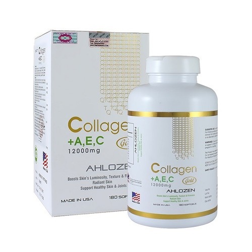 Collagen AEC Gold 12000mg Của Mỹ - Giup làm làn da căng min , trắng sáng