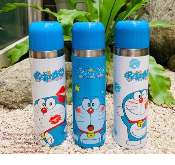 Bình giữ nhiệt Doremon đáng yêu dung tích 500ml