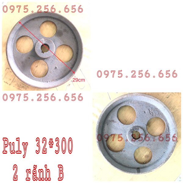 Puly 32*300mm-2 rãnh b phụ tùng máy nông nghiệp