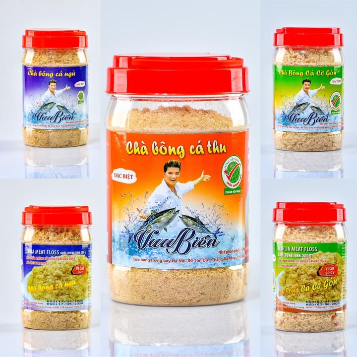 Chà bông cá  Cờ -200 Gram Vị Cay