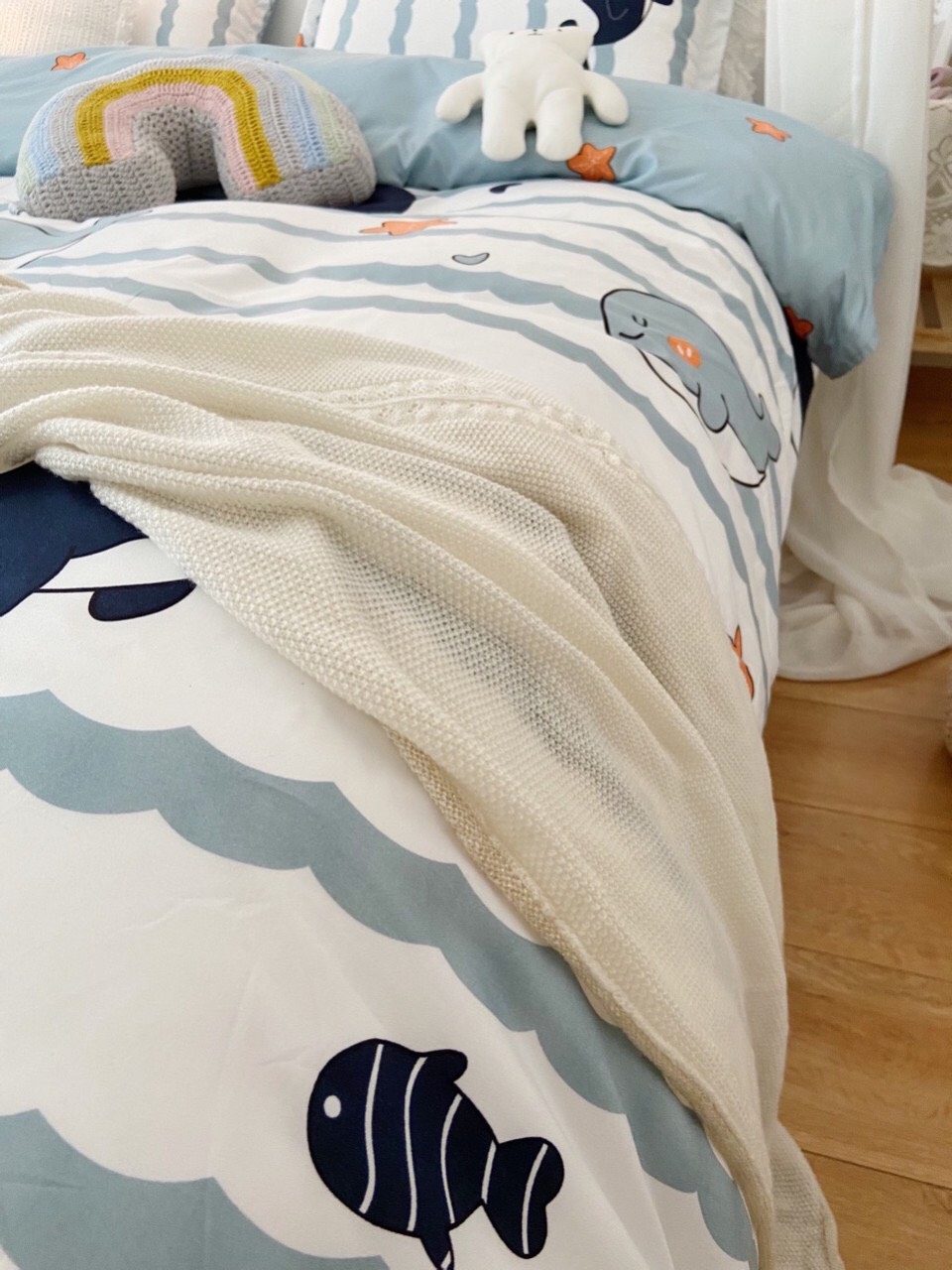 Set chăn ga gối Cotton Poly Hàn quốc O18