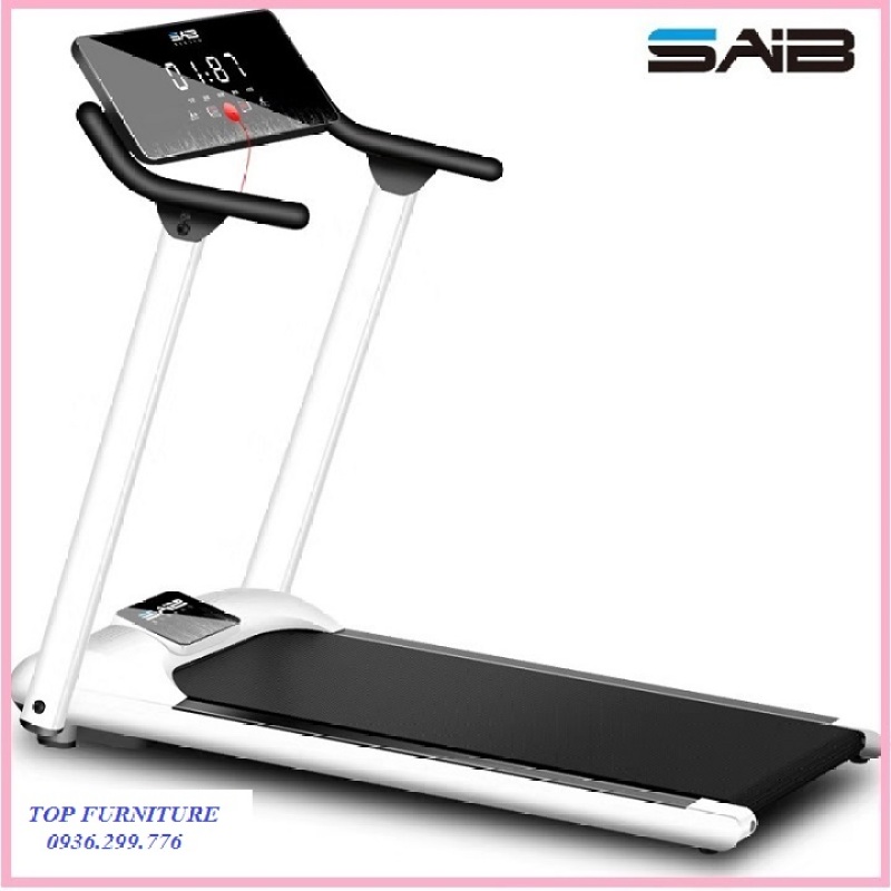 re0649 Máy chạy bộ xếp gọn mặt đồng hồ cảm ứng SAIB S1 - Máy tập chạy bộ