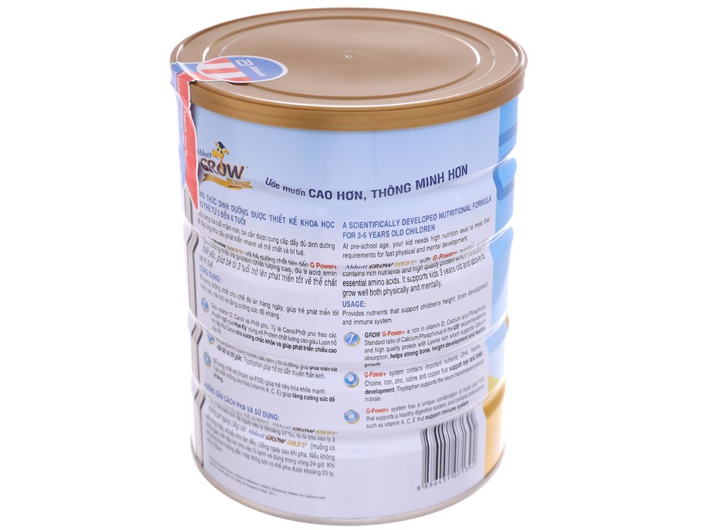 [HCM]Sữa AB grow hươu cao cổ 3+ 900g