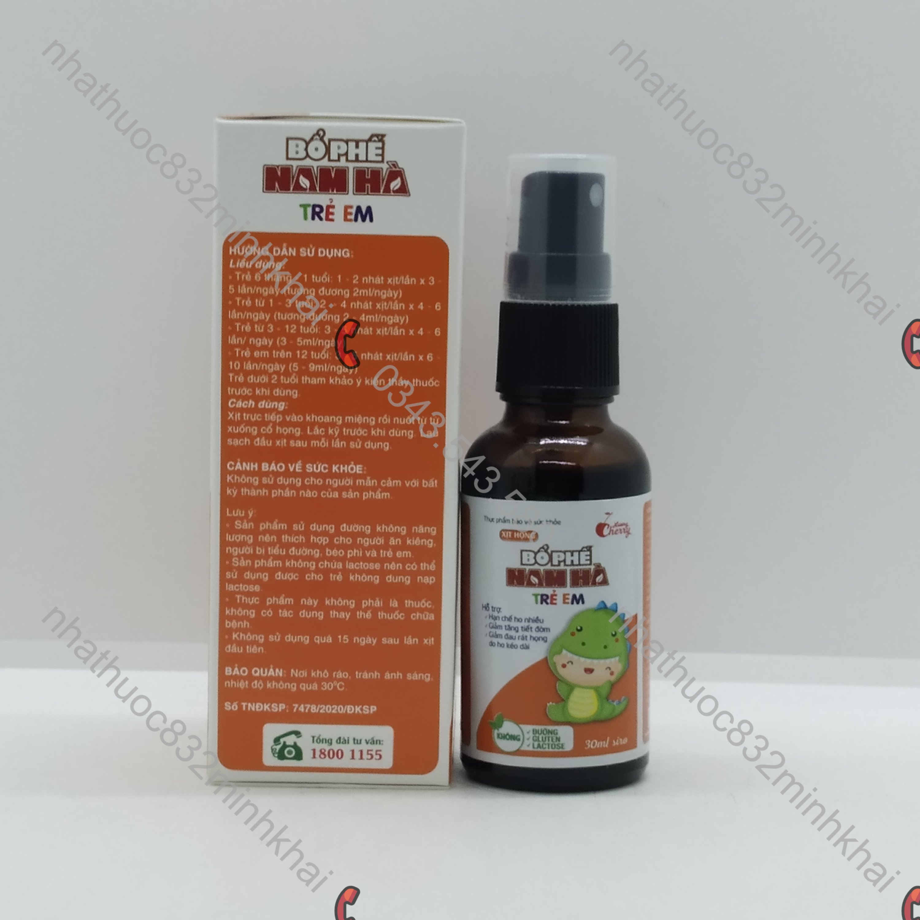 Xịt Họng Bổ Phế Nam Hà Trẻ Em chai 30ml