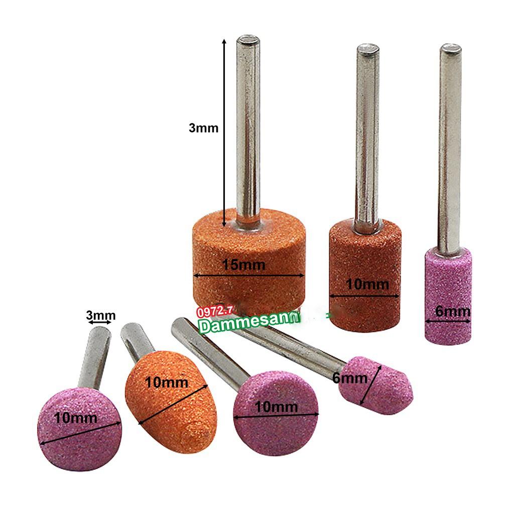 Bộ 7 mũi đá mài mini trục 3mm