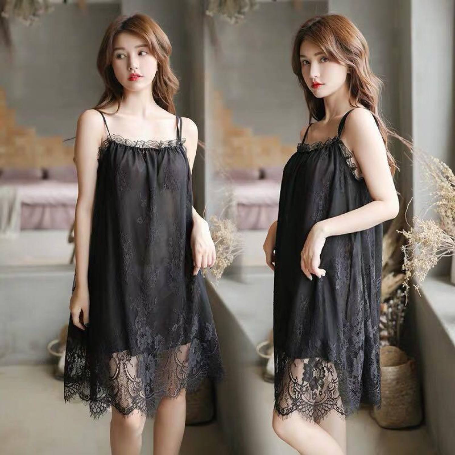 Váy ngủ ren mềm xinh xắn