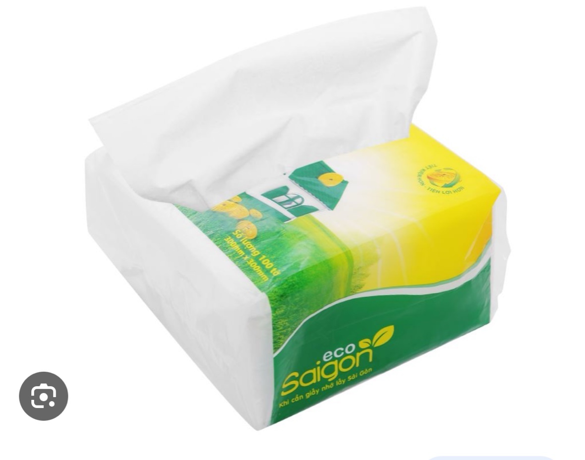 Khăn Giấy Ăn Saigon Eco 100 Tờ (23x23)cm