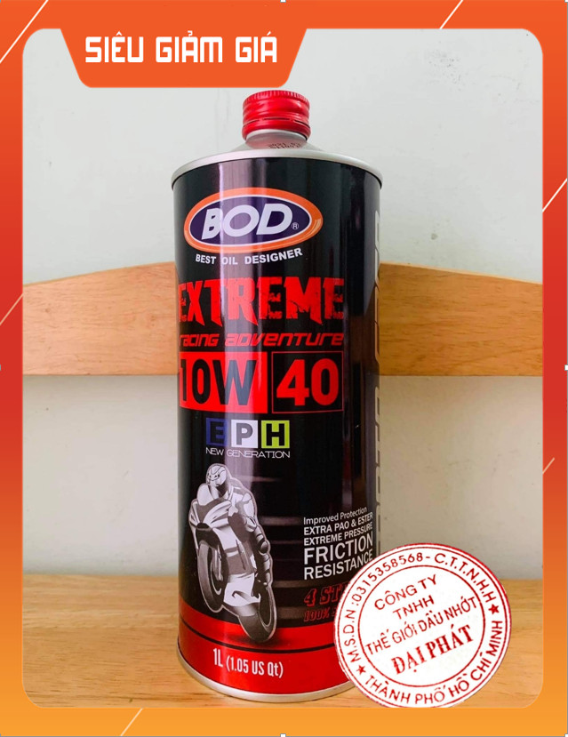 [HCM]Dầu nhớt nhập khẩu BOD 10w 40 Extreme Racing advanture Fully Synthetic