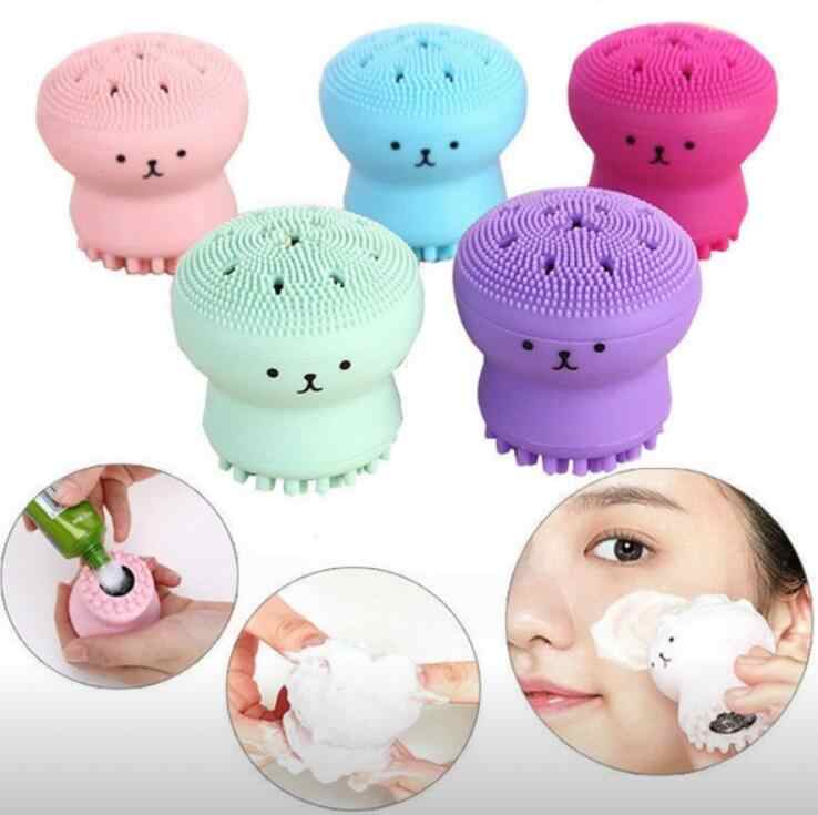 Cọ rửa mặt bạch tuộc silicon mềm mại ,Con lăn massage siêu sạch