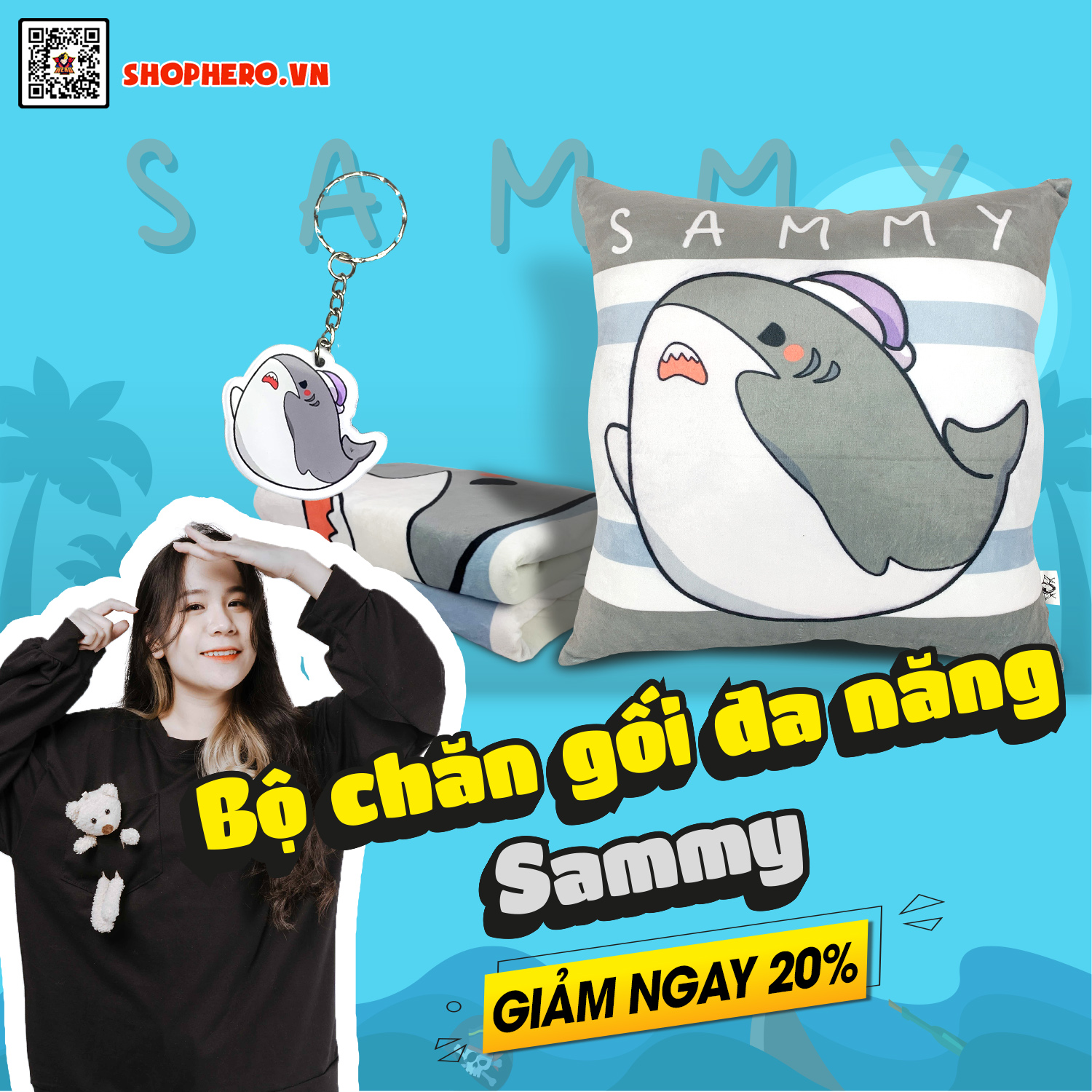 Bộ chăn gối Sammy Hero Team