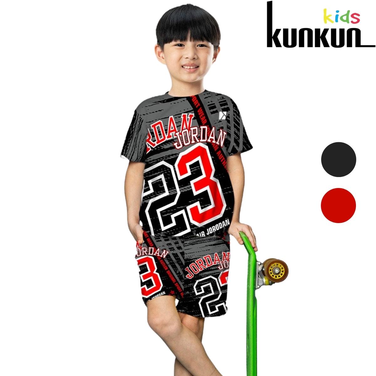 Quần áo bé trai Thun lạnh size đại cho bé từ 10kg-60kg Kunkun Kid TT003 - Bộ thể thao bé trai cao cấp