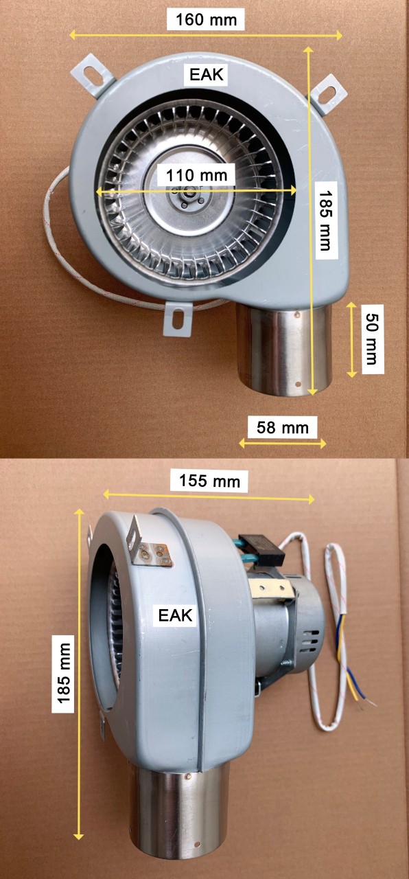 EAK - Quạt sò mini - Quạt tủ sấy G55 50W 220V