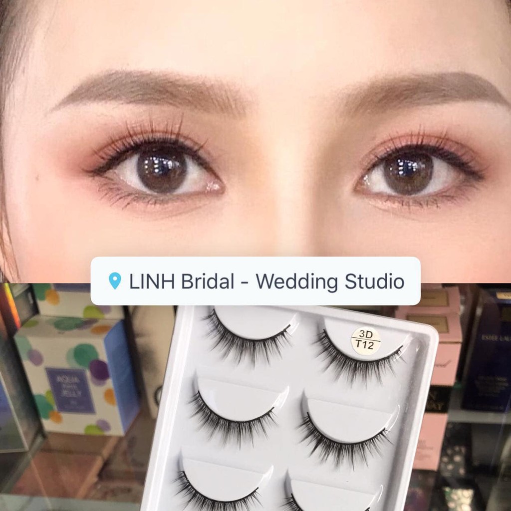 Lông mi giả, lông mi 3D/T12 5 cặp