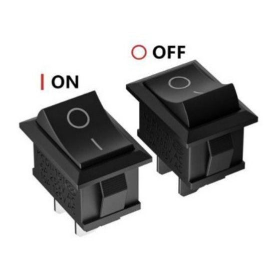 [ 3 CÁI ] Công tắc kcd11 10x15mm 2 vị trí on off 250v3a