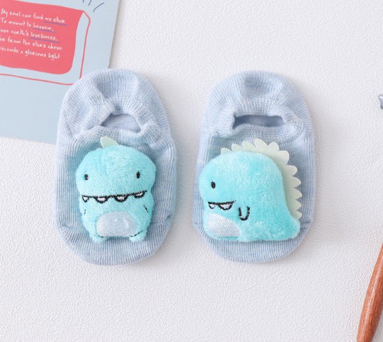 Vớ tất hình thú 3D chống trượt cho bé (size S, M) - 1 đôi