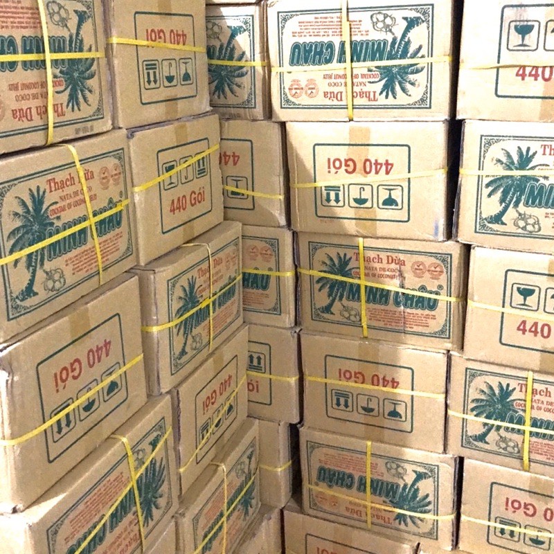 Thạch dừa Minh Châu tuổi thơ (bịch 22 gói)