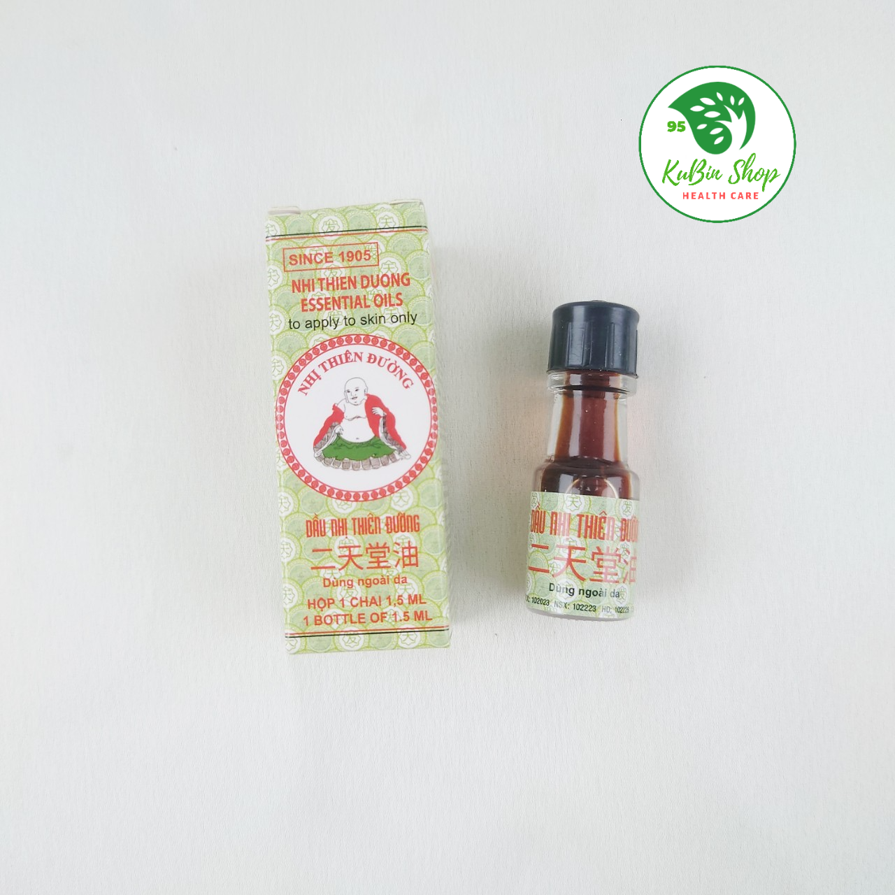 Dầu Gió Nhị Thiên Đường chai 1.5ml