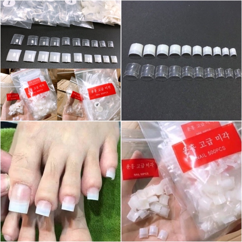 Móng Nối Chân Hàn Siêu Mỏng Dẻo Thật Phom