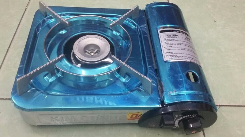 [HCM]Bếp gas du lịch mini inox kim cương