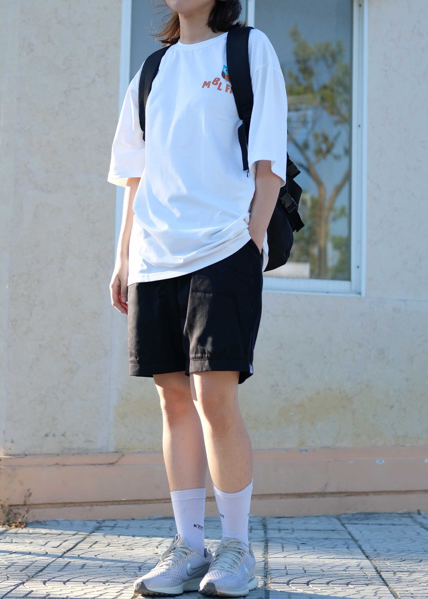Quần Short Kaki Basic Unisex Nam Nữ màu đen và be trơn