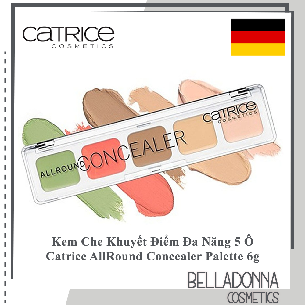 Che Khuyết Điểm Đa Năng Catrice 5 Ô Catrice AllRound Concealer Palette 6g