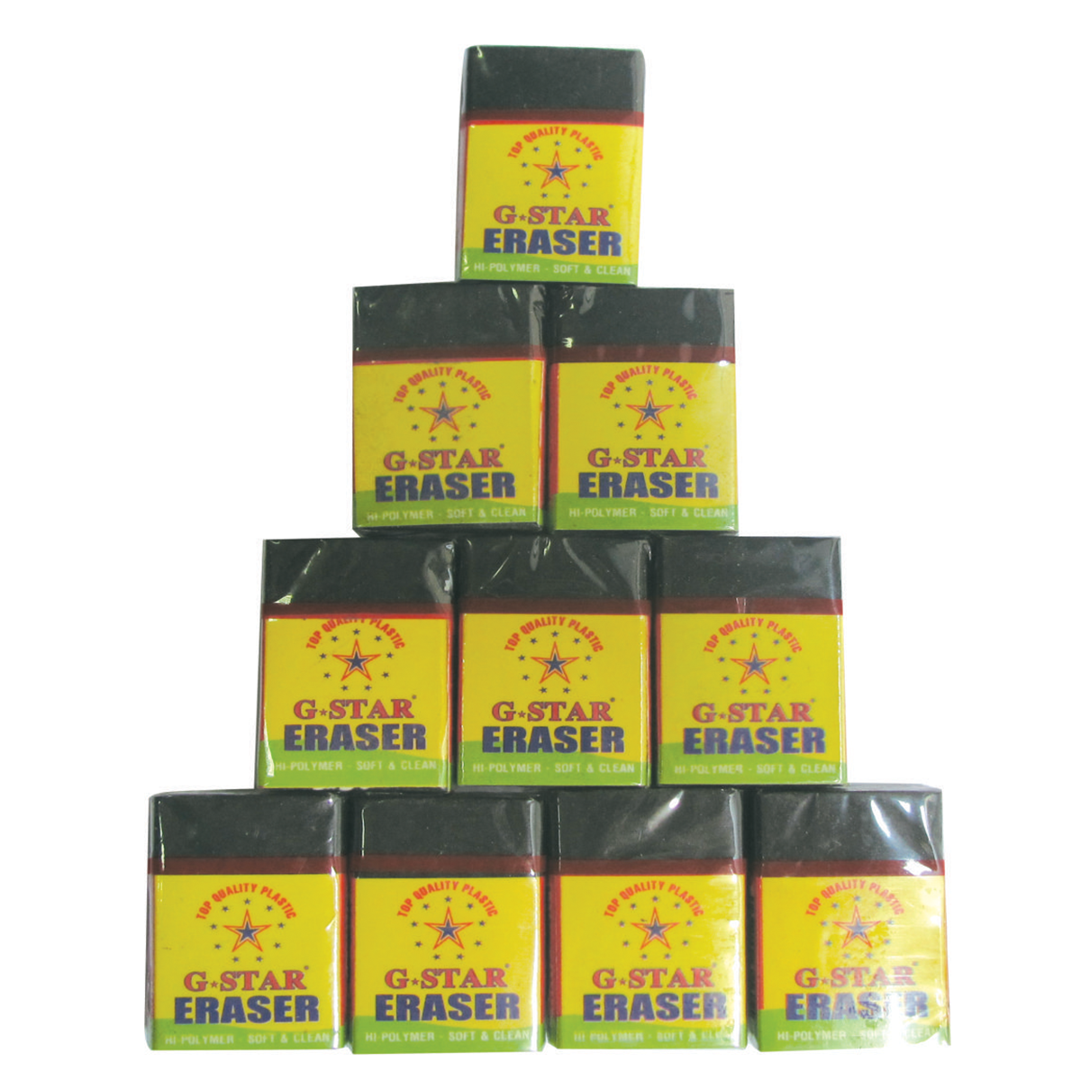 Hộp 30 cục gôm (tẩy) đen/trắng G-star E207 (30 viên/hộp)
