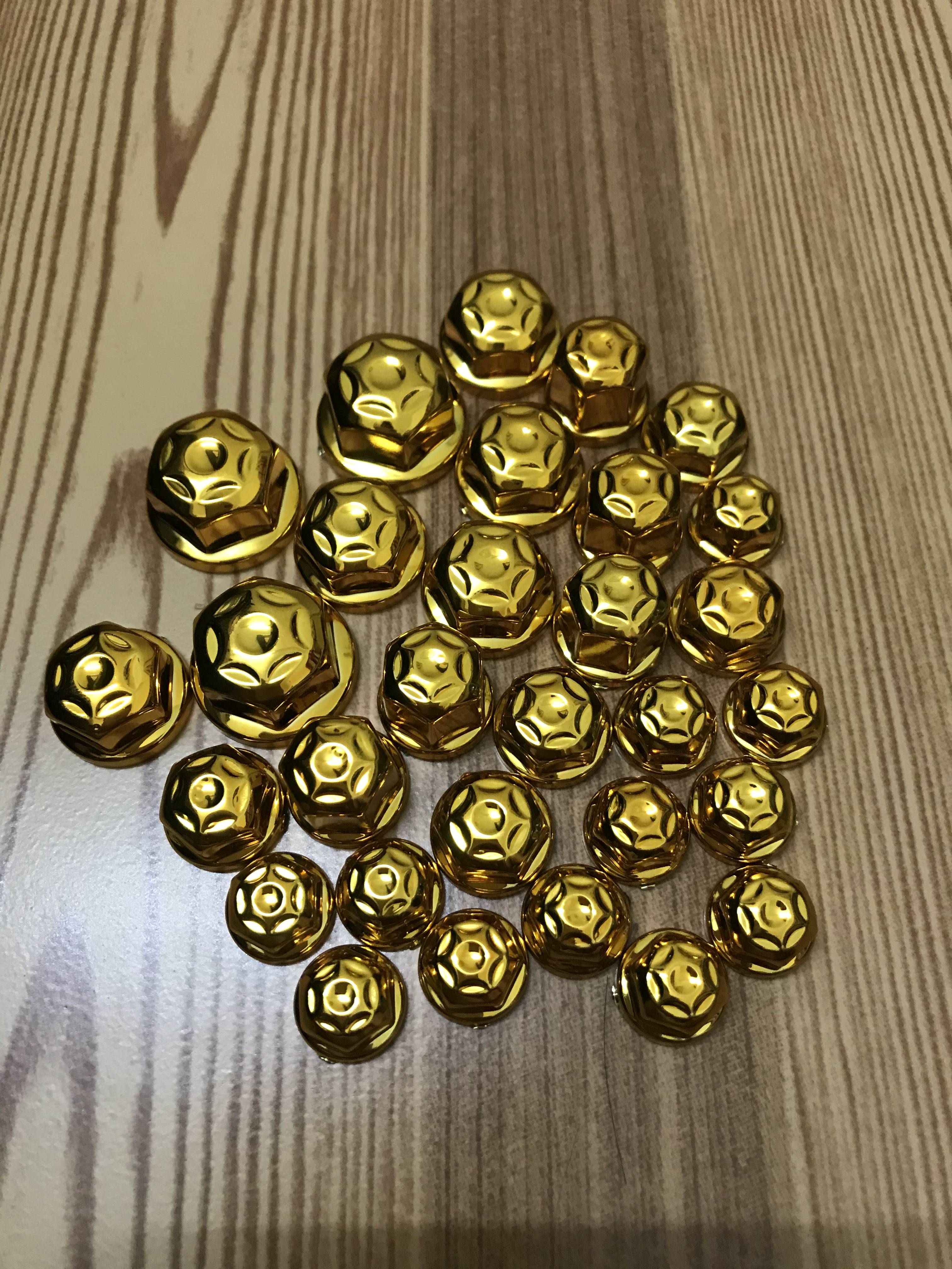 [HCM]Bộ Chụp ốc màu - 1 bộ 30 con ( vàng )