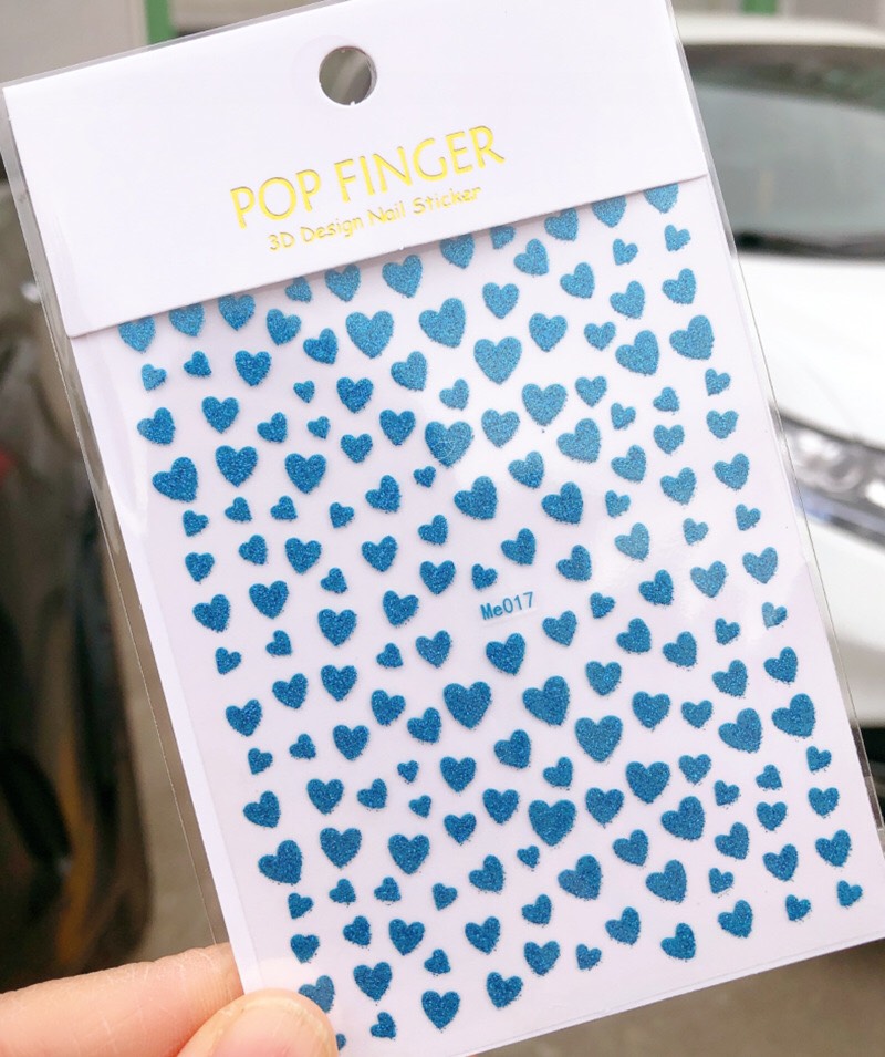 STICKER TIM 5D DẬP NỔI DÁN MÓNG