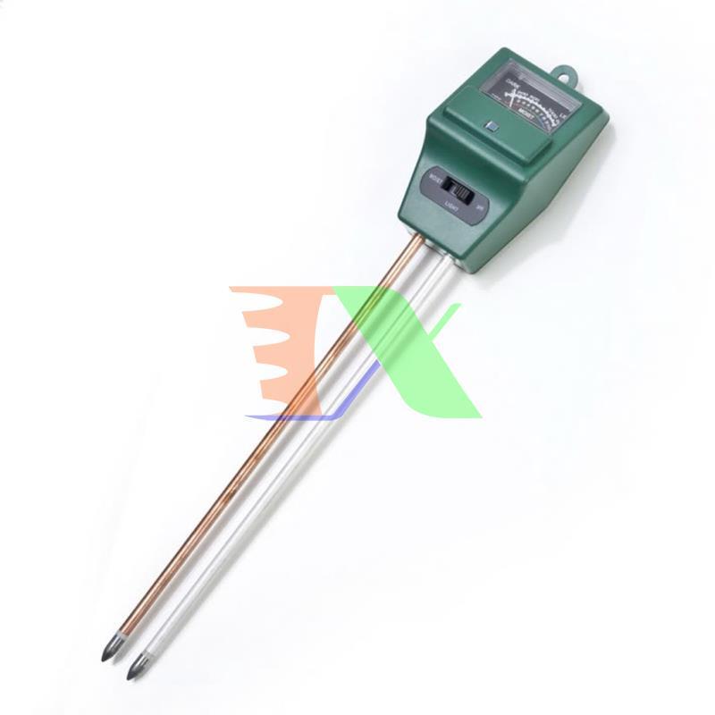 PH meter mechanical PH-3.1V, instrument pH meter soil 3 in 1, pH test strips, moisture, light (square)