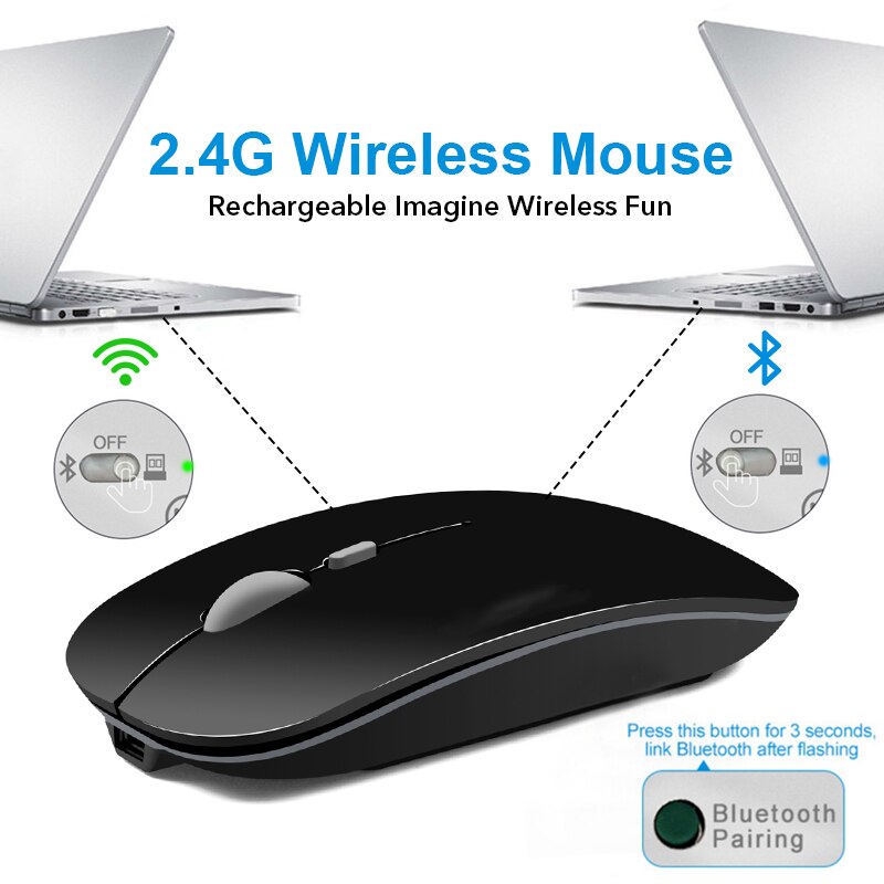 chuột không dây siêu mỏng kèm USB thu 2.4GHz